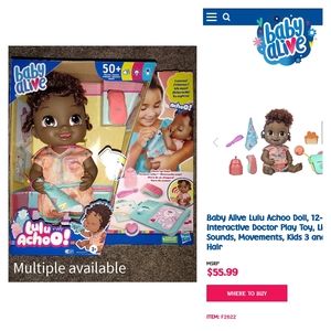 Baby Alive Lulu Achoo Doll